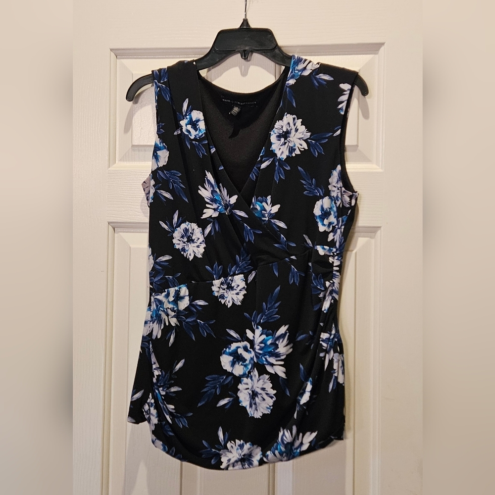 Floral Jersey Knit Blouse